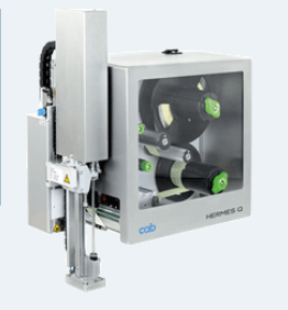 CAB HERMES Q Sistema di etichettatura – Soluzione di etichettatura automatizzata per linee di produzione